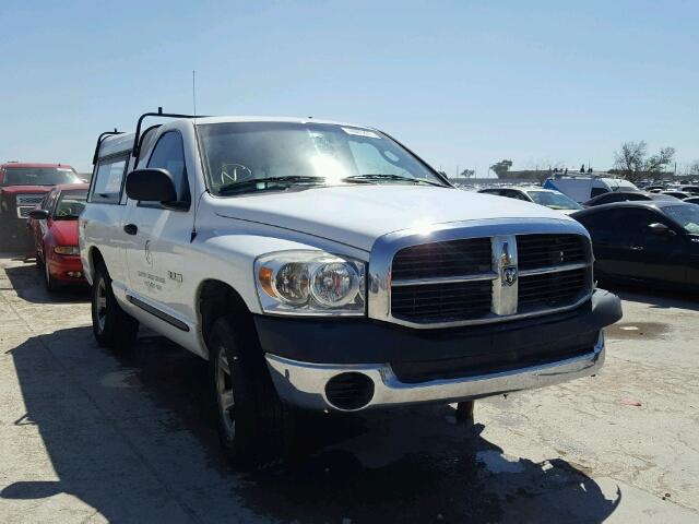 1D7HA16K68J156599 - 2008 DODGE RAM 1500 S WHITE photo 1