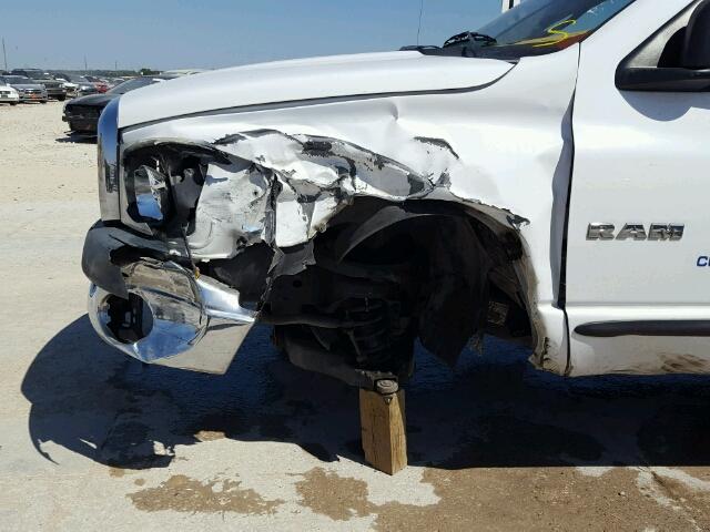 1D7HA16K68J156599 - 2008 DODGE RAM 1500 S WHITE photo 9