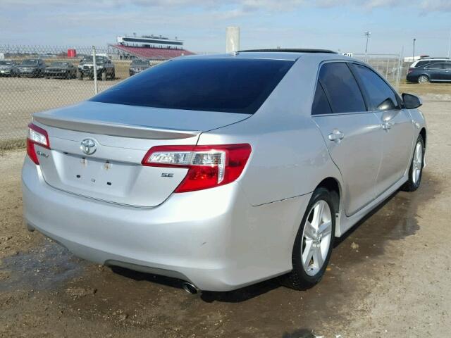 4T1BF1FK9EU853143 - 2014 TOYOTA CAMRY L GRAY photo 4