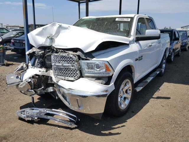 1C6RR7NT4ES209124 - 2014 RAM 1500 LARAM WHITE photo 2