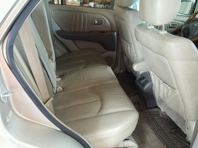 JTJGF10U320143983 - 2002 LEXUS RX 300 GOLD photo 6