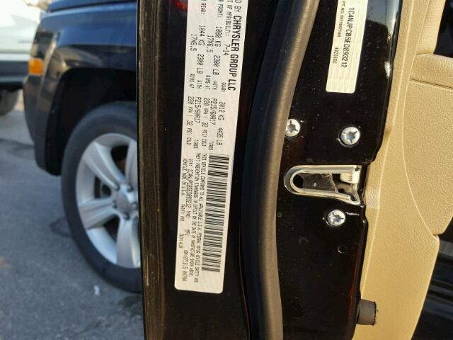 1C4NJPCB5ED893212 - 2014 JEEP PATRIOT LI BLACK photo 10