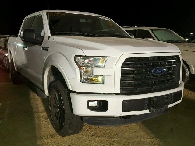 1FTEW1EF9FKD65927 - 2015 FORD F150 SUPER WHITE photo 1