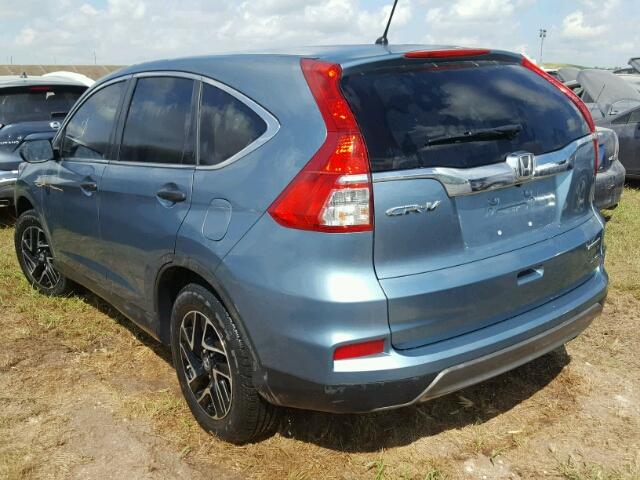 2HKRM3H42GH534294 - 2016 HONDA CR-V BLUE photo 3