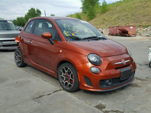 3C3CFFHH7DT593734 - 2013 FIAT 500 SPORT ORANGE photo 1