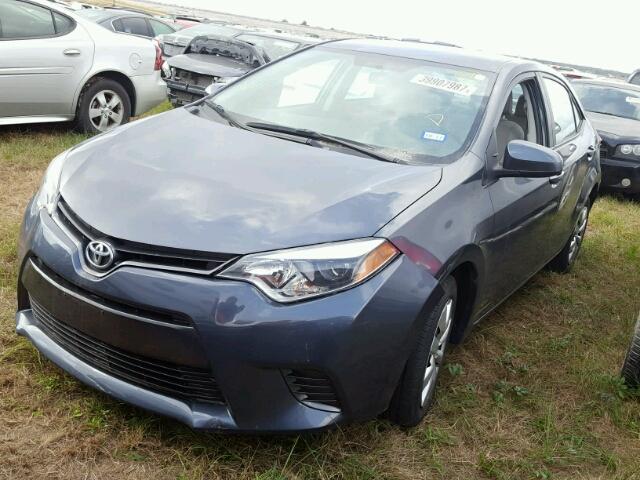 5YFBURHE0GP396951 - 2016 TOYOTA COROLLA GRAY photo 2