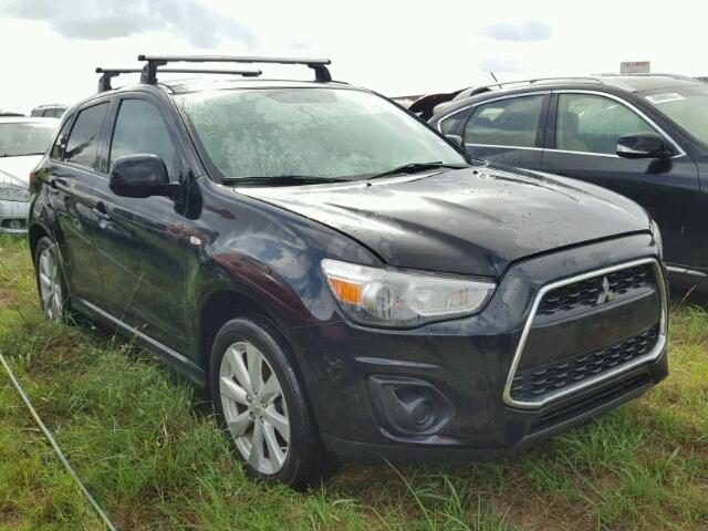 4A4AP3AUXDE021927 - 2013 MITSUBISHI OUTLANDER BLACK photo 1