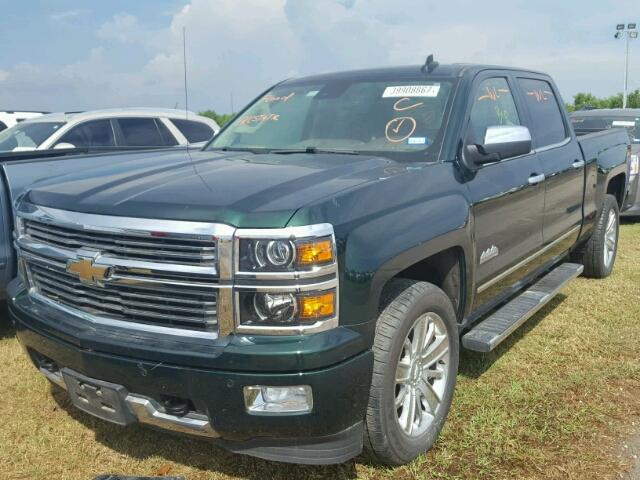 3GCPCTEC0FG368841 - 2015 CHEVROLET SILVERADO GREEN photo 2