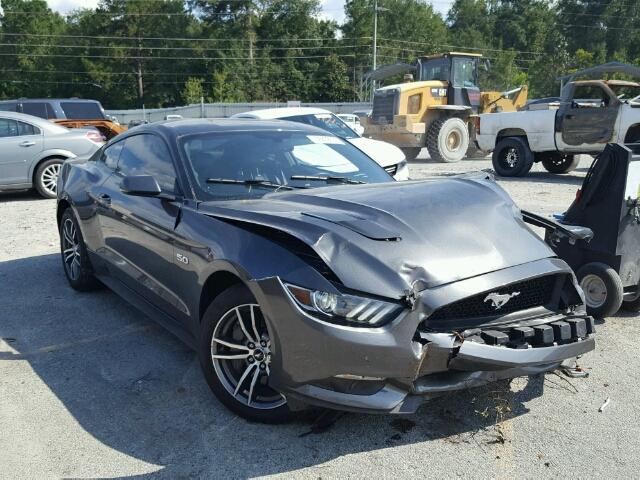 1FA6P8CF3G5325930 - 2016 FORD MUSTANG GT GRAY photo 1