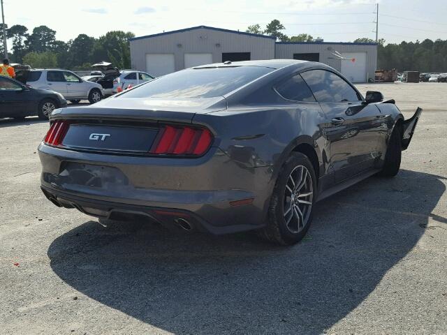 1FA6P8CF3G5325930 - 2016 FORD MUSTANG GT GRAY photo 4