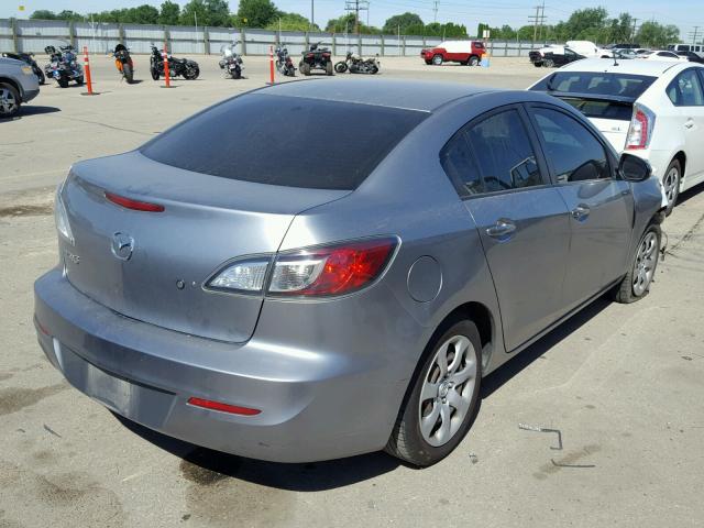 JM1BL1TF9D1719415 - 2013 MAZDA 3 I GRAY photo 4