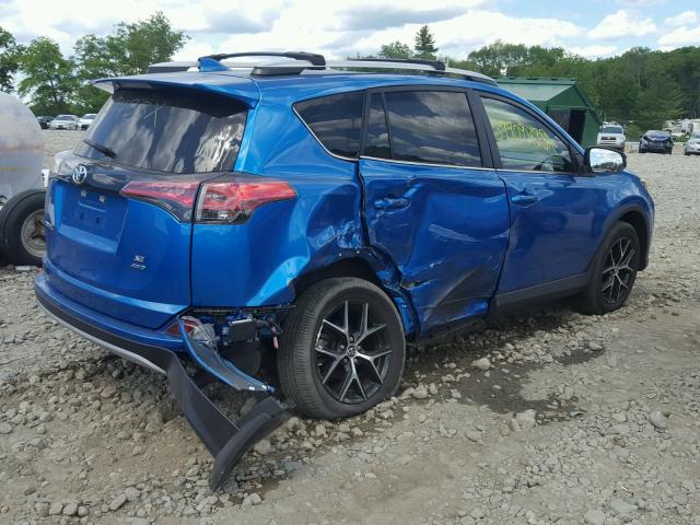 JTMJFREV0GJ081453 - 2016 TOYOTA RAV4 SE BLUE photo 4