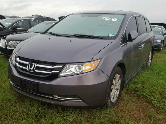 5FNRL5H6XFB028077 - 2015 HONDA ODYSSEY GRAY photo 2