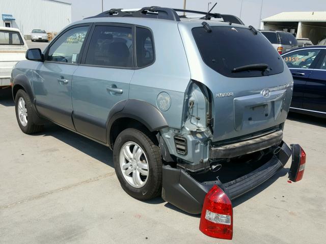 KM8JN12D17U588386 - 2007 HYUNDAI TUCSON SE BLUE photo 3