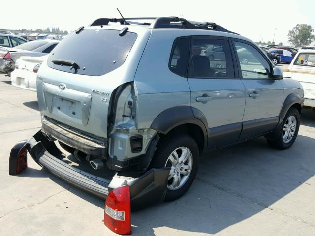 KM8JN12D17U588386 - 2007 HYUNDAI TUCSON SE BLUE photo 4