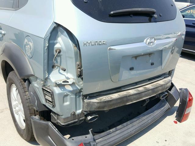 KM8JN12D17U588386 - 2007 HYUNDAI TUCSON SE BLUE photo 9