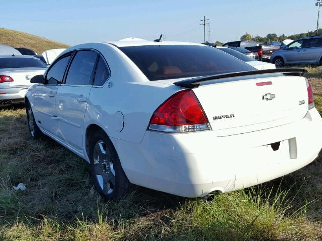 2G1WD58C589200537 - 2008 CHEVROLET IMPALA WHITE photo 3