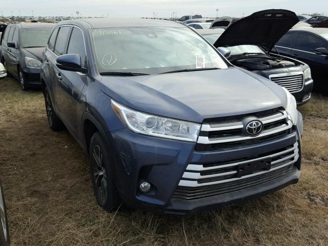 5TDZZRFH0HS207446 - 2017 TOYOTA HIGHLANDER BLUE photo 1