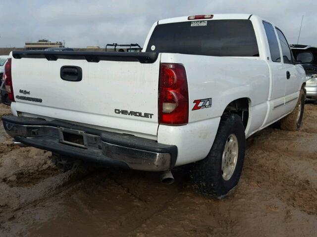 1GCEK19T63E380777 - 2003 CHEVROLET SILVERADO WHITE photo 4