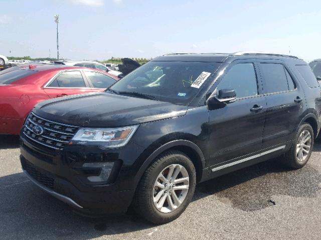 1FM5K7D85GGD26107 - 2016 FORD EXPLORER X BLACK photo 2