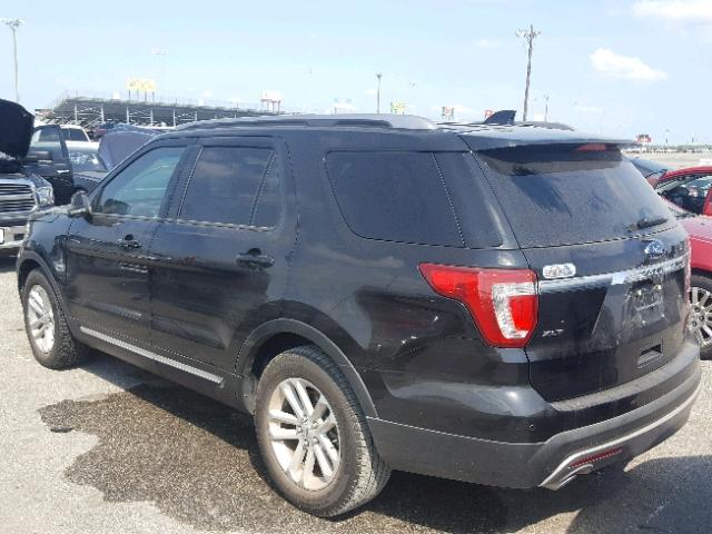 1FM5K7D85GGD26107 - 2016 FORD EXPLORER X BLACK photo 3