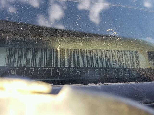 1G1ZT52835F205064 - 2005 CHEVROLET MALIBU LS ვერცხლისფერი ფოტო 10