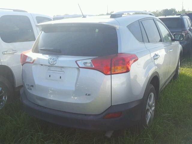 2T3ZFREV2FW133443 - 2015 TOYOTA RAV4 LE Gümüş foto 4