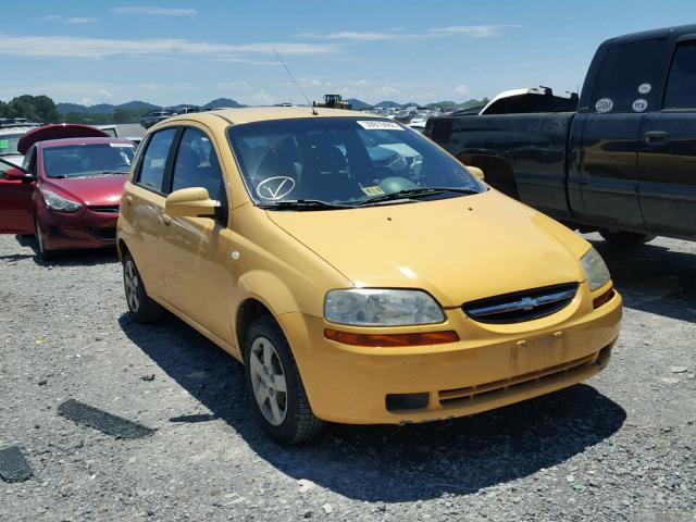 KL1TD626X5B503530 - 2005 CHEVROLET AVEO BASE Դեղին լուսանկար 1