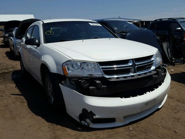 1B3BD4FB9BN517270 - 2011 DODGE AVENGER EX WHITE photo 1