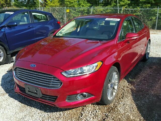 3FA6P0H99DR161760 - 2013 FORD FUSION BURGUNDY photo 2