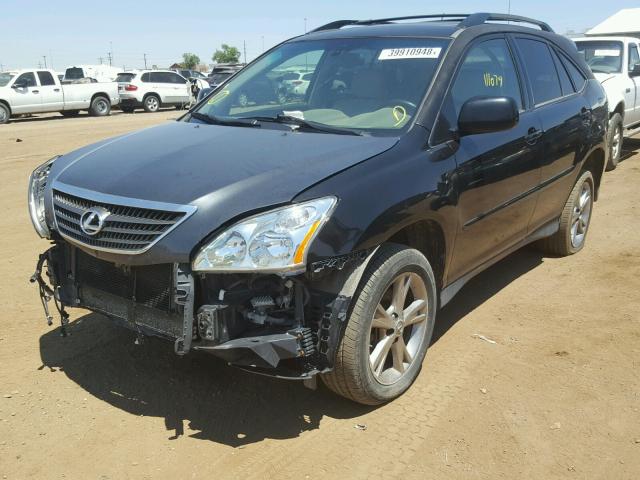 JTJHW31U860009443 - 2006 LEXUS RX 400 BLACK photo 2