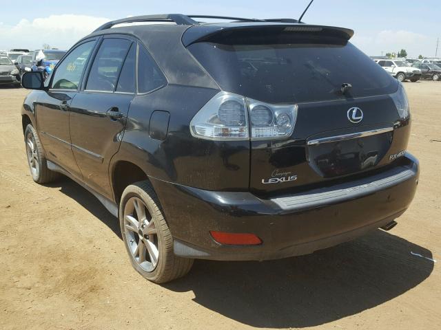 JTJHW31U860009443 - 2006 LEXUS RX 400 BLACK photo 3