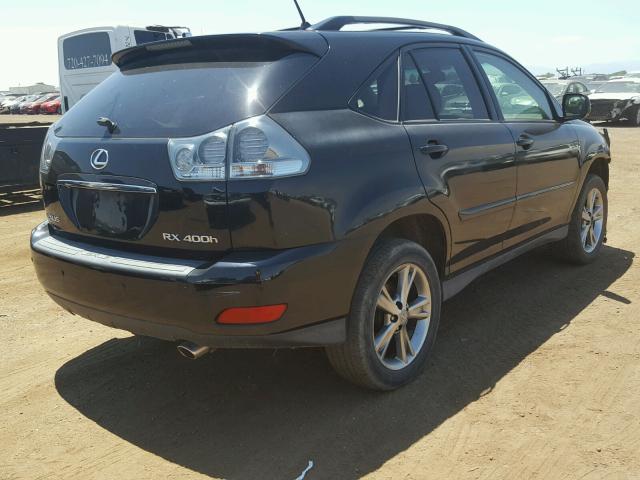 JTJHW31U860009443 - 2006 LEXUS RX 400 BLACK photo 4