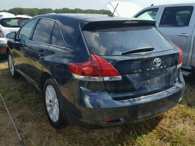 4T3ZA3BB9EU088070 - 2014 TOYOTA VENZA BLUE photo 3