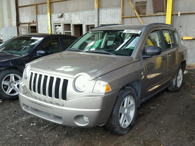 1J8FF47W28D721766 - 2008 JEEP COMPASS SP TAN photo 2