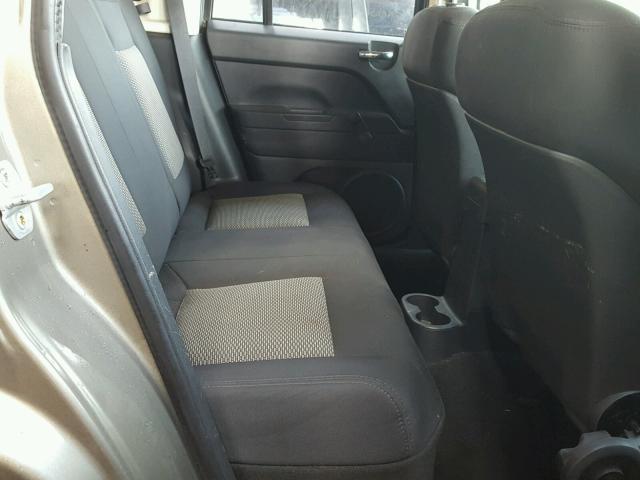 1J8FF47W28D721766 - 2008 JEEP COMPASS SP TAN photo 6