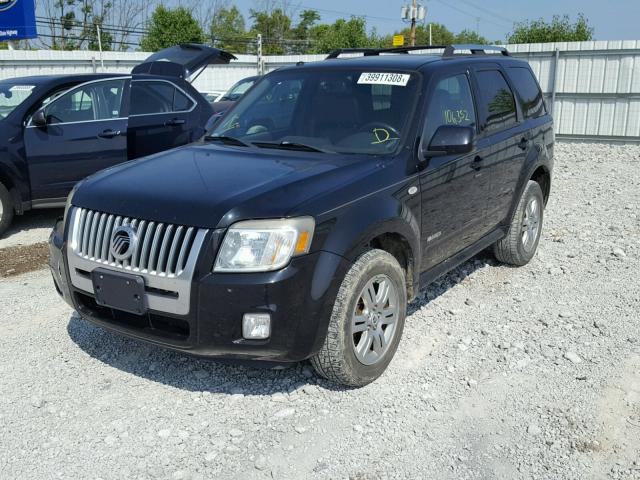 4M2CU87128KJ33643 - 2008 MERCURY MARINER PR BLACK photo 2