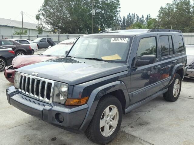 1J8HH48P17C553780 - 2007 JEEP COMMANDER BLUE photo 2