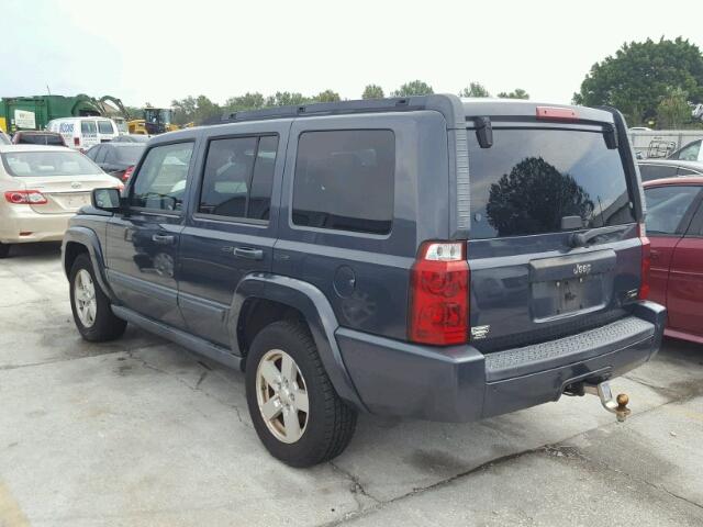 1J8HH48P17C553780 - 2007 JEEP COMMANDER BLUE photo 3