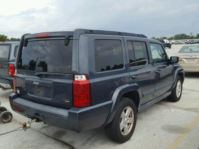 1J8HH48P17C553780 - 2007 JEEP COMMANDER BLUE photo 4