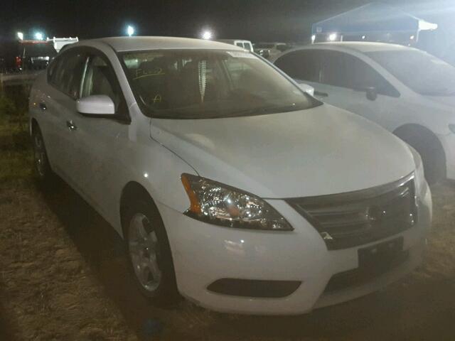 3N1AB7AP8FY365109 - 2015 NISSAN SENTRA WHITE photo 1