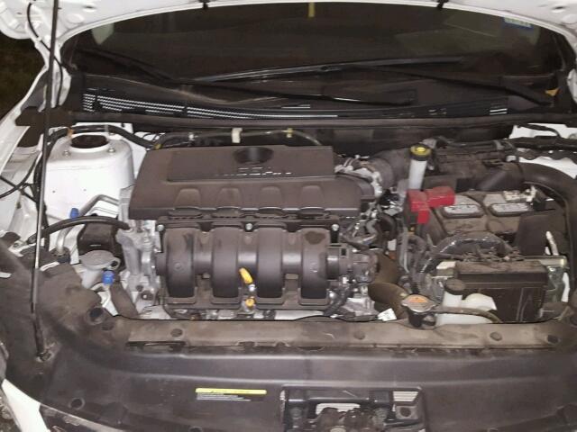 3N1AB7AP8FY365109 - 2015 NISSAN SENTRA WHITE photo 7