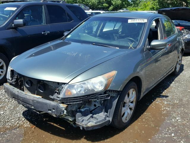 1HGCP26868A058316 - 2008 HONDA ACCORD EXL GREEN photo 2