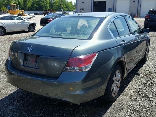 1HGCP26868A058316 - 2008 HONDA ACCORD EXL GREEN photo 4