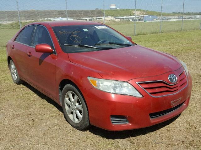4T4BF3EK0BR091321 - 2011 TOYOTA CAMRY RED photo 1