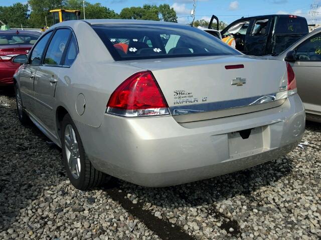 2G1WB5EK7A1264469 - 2010 CHEVROLET IMPALA TAN photo 3