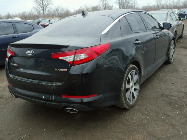 KNAGR4A61B5127986 - 2011 KIA OPTIMA SX BLACK photo 4