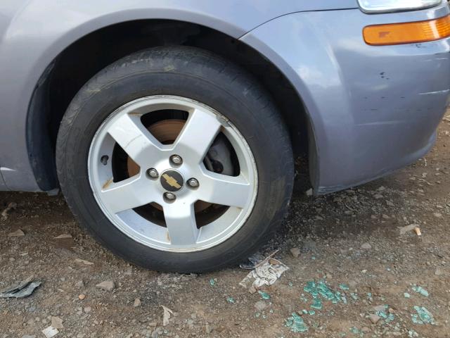 KL1TD666X7B746560 - 2007 CHEVROLET AVEO BASE Күміс фото 9