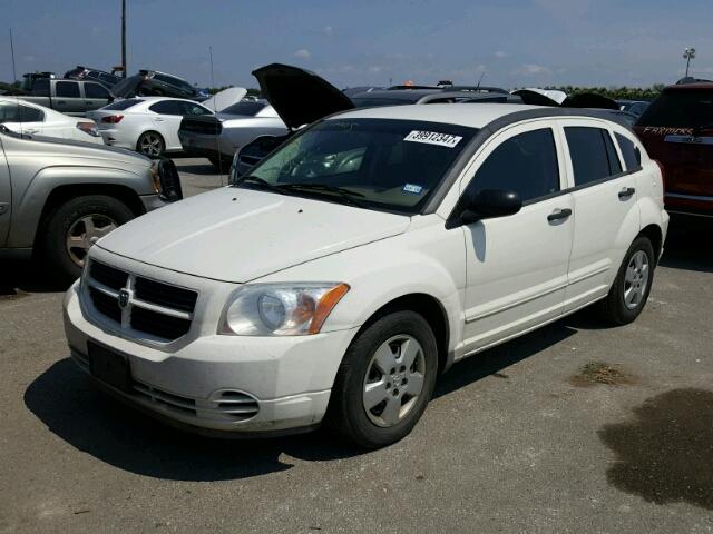 1B3HB28B58D656411 - 2008 DODGE CALIBER WHITE photo 2