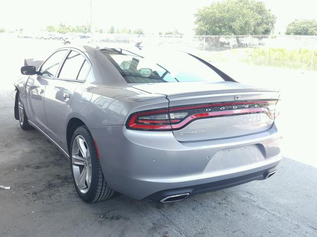 2C3CDXCTXJH234549 - 2018 DODGE CHARGER R/ SILVER photo 3